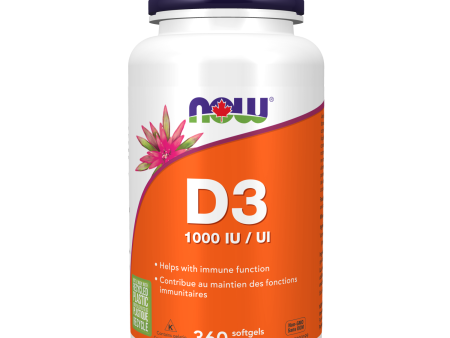 NOW® Supplements Vitamin D-3 1,000 IU Online Hot Sale