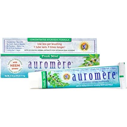 Auromère Ayurvedic Herbal Toothpaste, fresh mint flavour Supply