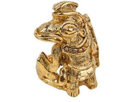 Antique Gold Mayan Animal Ring Sale