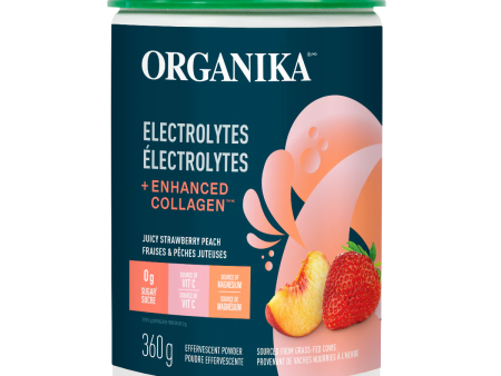 Organika® Electrolytes + Enhanced Collagen - Juicy Strawberry Peach Online Sale