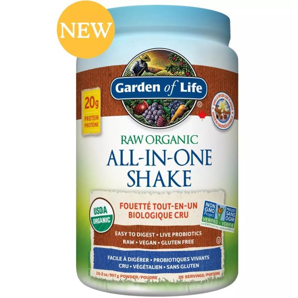 Garden of Life Raw Organic All-in-One Shake, Vanilla Spiced Chai flavour, 907g, 28 servings Hot on Sale