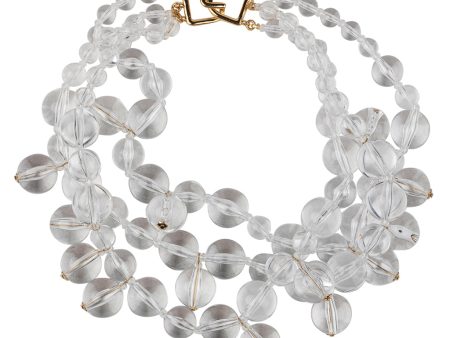 Clear Cluster Drops Necklace Hot on Sale