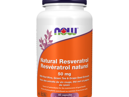 NOW® Supplements Natural Resveratrol 50mg Online Hot Sale