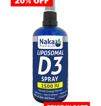 Naka Platinum Liposomal D3 Spray, 2500 UI, Orange Online