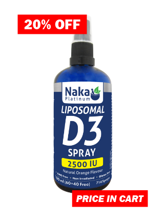 Naka Platinum Liposomal D3 Spray, 2500 UI, Orange Online