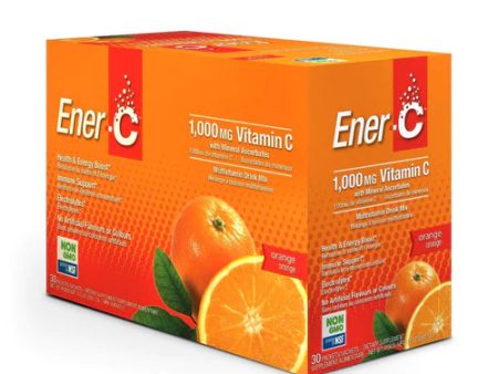 Ener-C 1,000mg Vitamin C with Mineral Ascorbates, orange flavour Online now