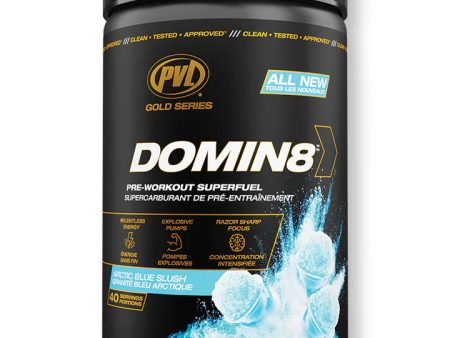 PVL Gold Domin8 Pre-Workout Acrtic Blue For Discount