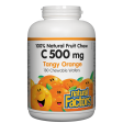 Vitamin C 500 mg 100% Natural Fruit Chew, Tangy Orange Chewable Wafers For Discount