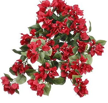 24  Silk Bougainvillea Hanging Bush ( FBB103-Red ) For Cheap