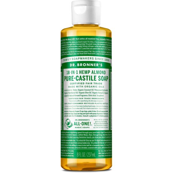 Dr. Bronner s  Pure Castile Almond Liquid Soap Cheap