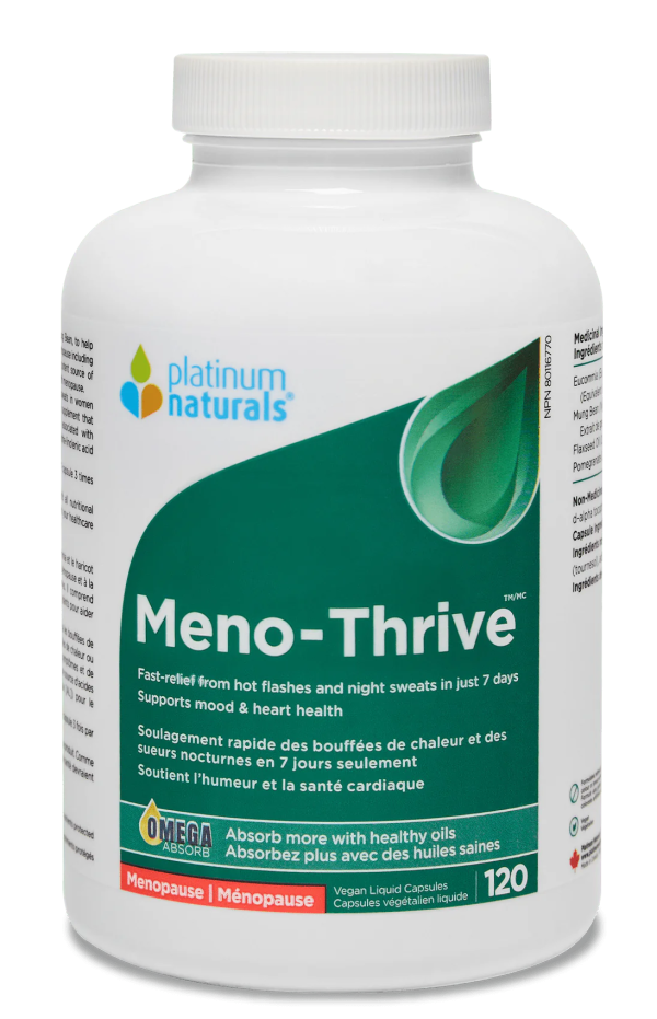 LIQUIDATION Platinum Naturals Meno-Thrive Vegan Liquid Capsules - FINAL SALE*** Online