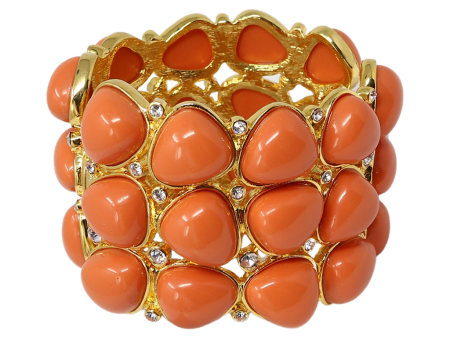 3 Row Coral Rounded Bracelet Fashion