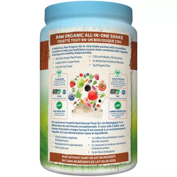 Garden of Life Raw Organic All-in-One Shake, Vanilla Spiced Chai flavour, 907g, 28 servings Hot on Sale