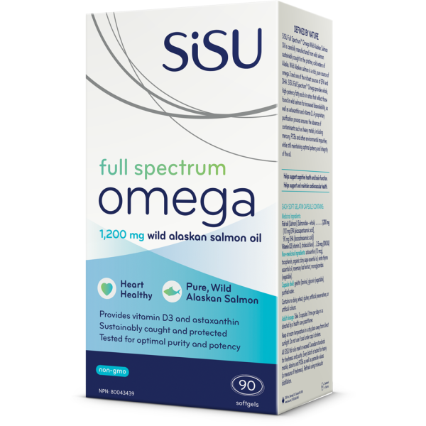 Sisu Full Spectrum Omega 1200mg softgels on Sale