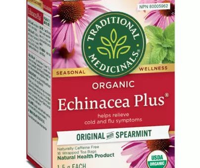 Traditional Medicinals® Echinacea Plus® Organic herbal Tea with spearmint For Sale