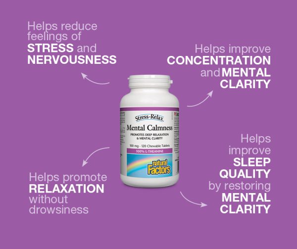 Mental Calmness® 100 mg, Stress-Relax® Chewable Tablets Online Hot Sale