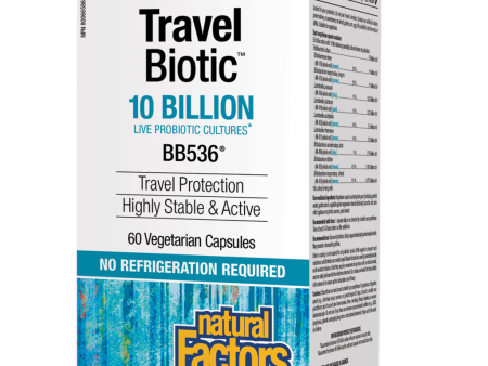 Travel Biotic®  10 Billion Live Probiotic Cultures Vegetarian Capsules Discount