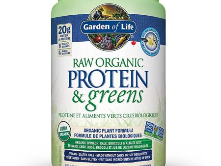 Garden of Life Raw Organic Protein&Greens, organic plant formula, real raw vanilla flavour, 550g Online now