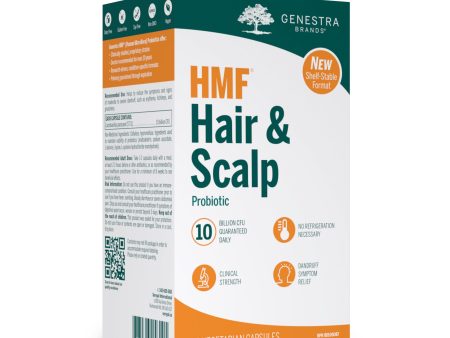 Genestra HMF Hair & Scalp, Probiotic Formula Shelf-Stable Format, vegetarian capsules Online now