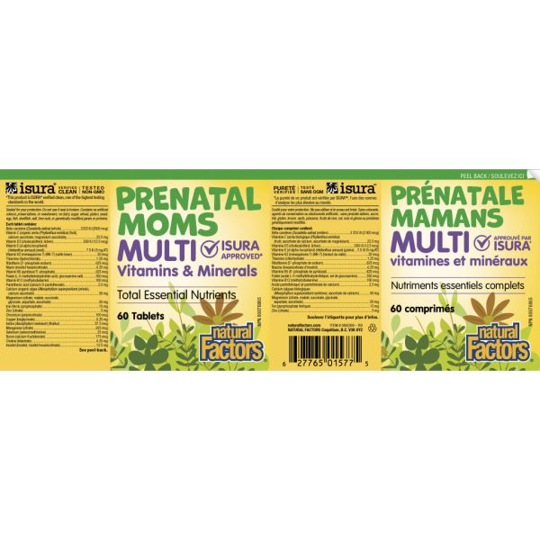 Natural Factors Prenatal Moms Multi Vitamins & Minerals Discount