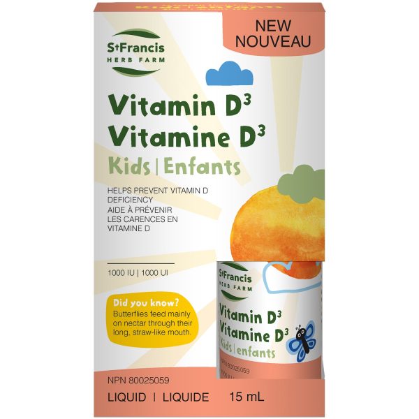 St Francis Herb Farm Kids Vitamin D3 1000IU For Discount