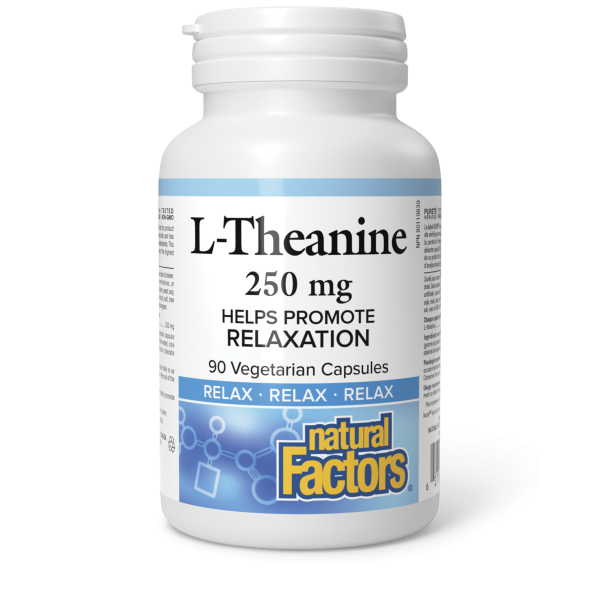 Natural Factors L-Theanine 250 mg Relax Vegetarian Capsules Sale