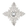 Crystal Cruciform Brooch Fashion