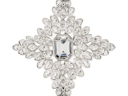 Crystal Cruciform Brooch Fashion