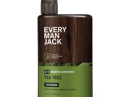 Every Man Jack Tea Tree 2-in-1 thickening shampoo + conditioner Fashion