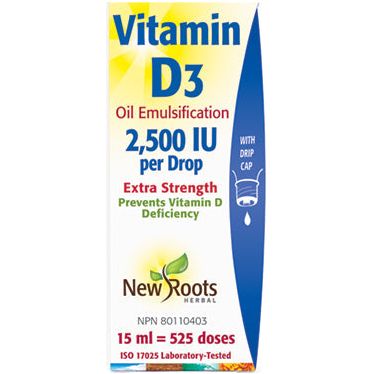 New Roots Vitamin D3 (Oil Emulsification) 2,500 IU Extra Strength Sale