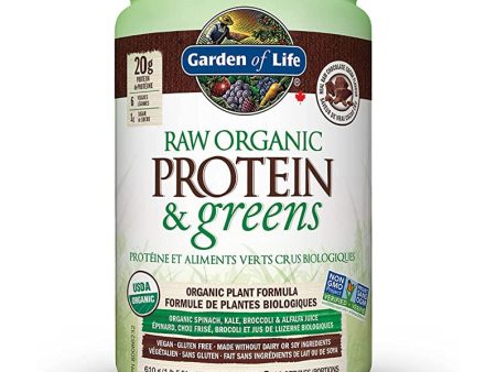 Garden of Life Raw Organic Protein&Greens, organic plant formula, chocolate flavour, 610g Sale