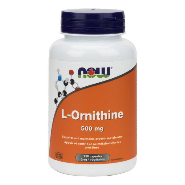 NOW® Supplements L-Ornithine 500mg Supply