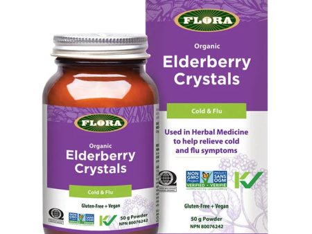 Flora Organic Elderberry Crystals Cold & Flu Powder Online Hot Sale