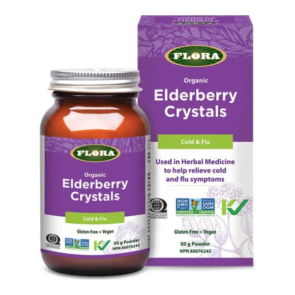 Flora Organic Elderberry Crystals Cold & Flu Powder Online Hot Sale