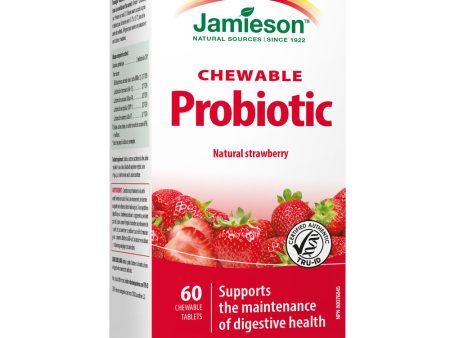 Jamieson Chewable Probiotic - Natural Strawberry Online now