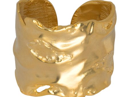 Gold Free Form Cuff Online