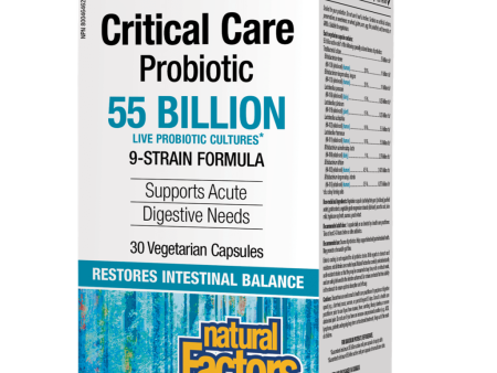 Critical Care Probiotic  55 Billion Live Probiotic Cultures Vegetarian Capsules Hot on Sale