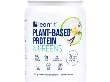 Leanfit Plant-Based Protein&Greens, Vanilla Bean Flavour, 517g Sale