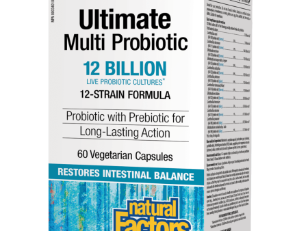 Ultimate Multi Probiotic  12 Billion Live Probiotic Cultures Vegetarian Capsules Hot on Sale