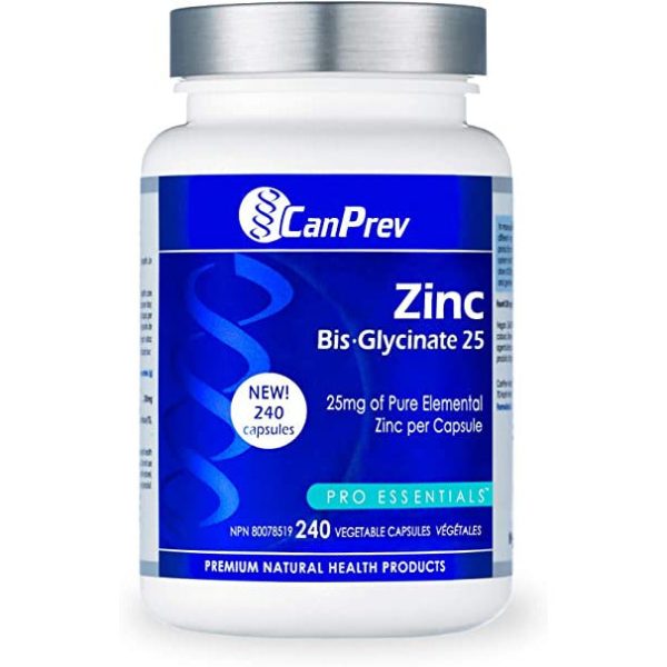 Canprev Zinc Bisglycinate 25, Pro Essentials Vegetarian Capsules Online Sale