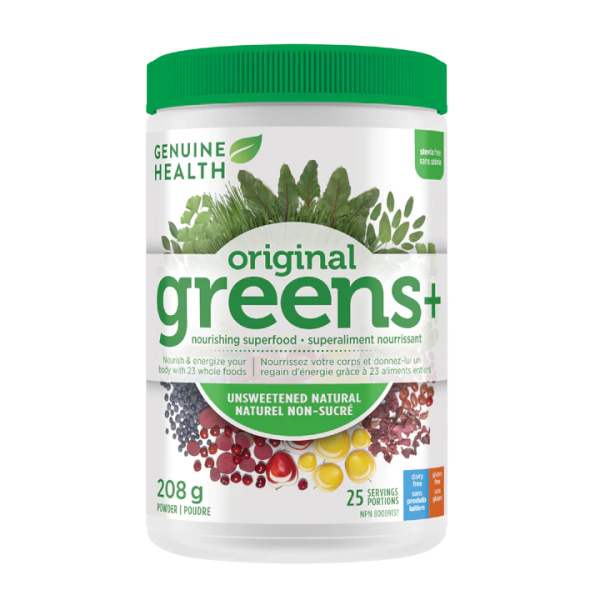 Genuine Health Greens+ Natural Unsweetned on Sale