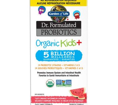 Garden of Life Dr. Formulated Probiotics Organic Kids+ 5 Billion Watermelon on Sale