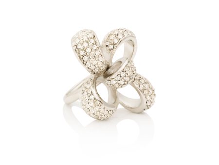 Crystal Bow Adjustable Ring Supply