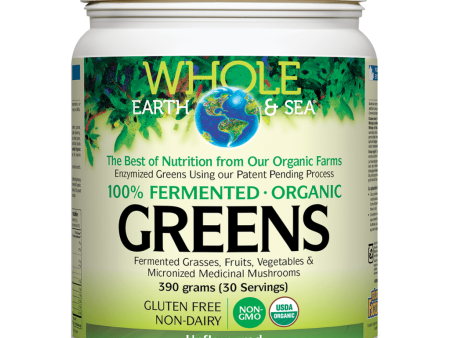 Fermented Organic Greens Unflavoured, Whole Earth & Sea Powder Online