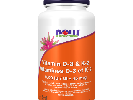 NOW® Supplements Vitamin D3 and K2 Sale