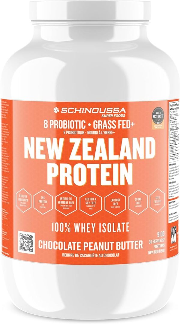 Probiotic Grass Fed New Zealand Whey Protein Chocolate Peanut Butter For Sale