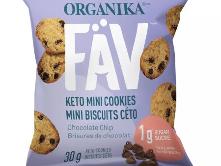 Organika - Fäv, Mini keto mini cookies choco chip Online Sale