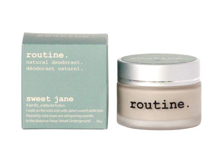 Routine Sweet Jane natural deodorant cream Supply