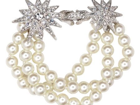 Cultura Pearl Starburst Clasp Bracelet Discount