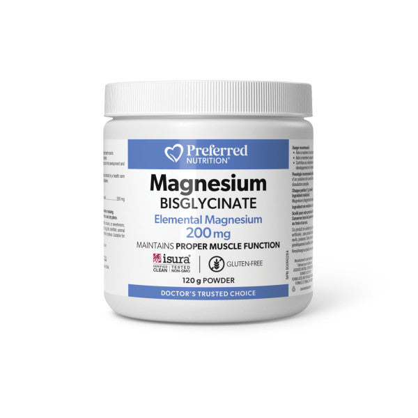 Preferred Nutrtion Magnesium Bisglycinate Powder 200 mg Online Sale